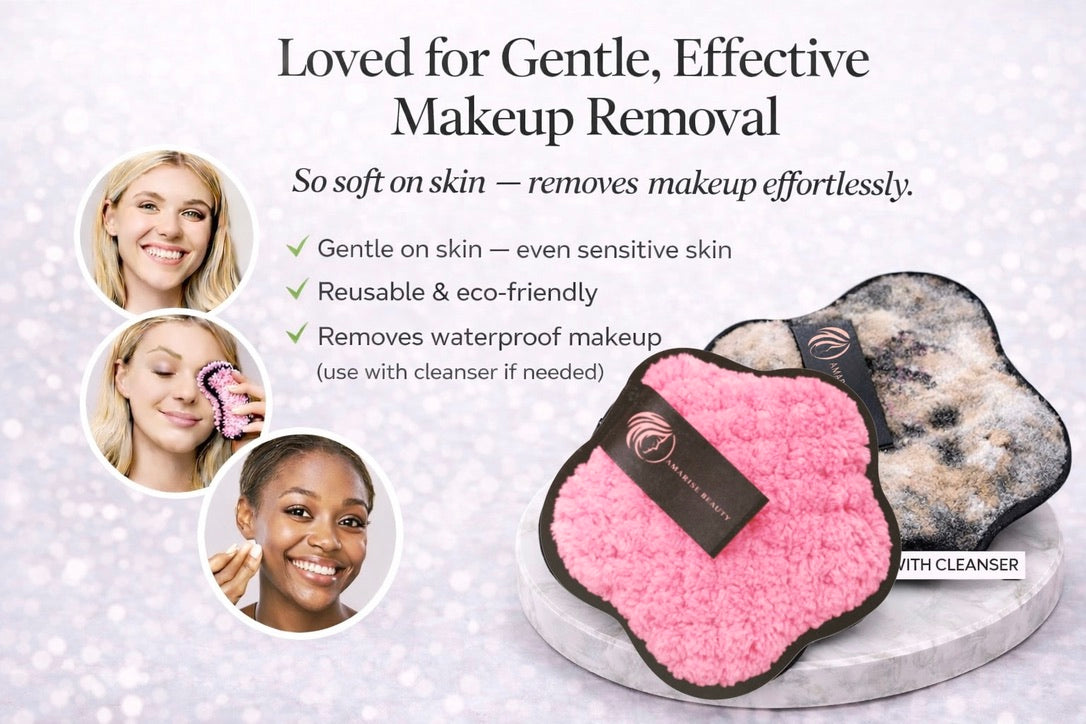 Makeup removal pads are soft on the skin and remove waterproof makeup.